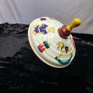 Vintage Toy Tin Spinning Top from LBZ Lorenz-Bolz-Zirndorf Germany